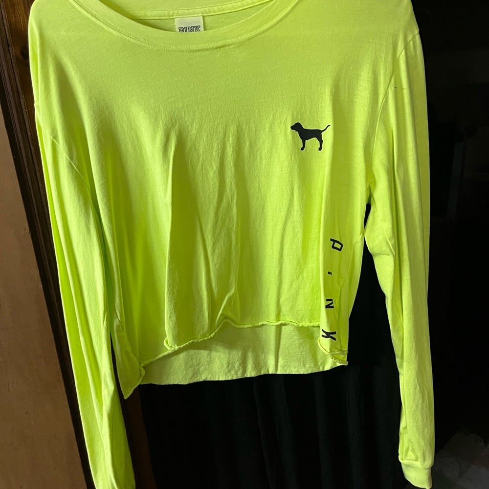 VS PINK long sleeve crop size Medium